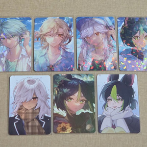 원신 수메르 남캐 포카 7장 일괄