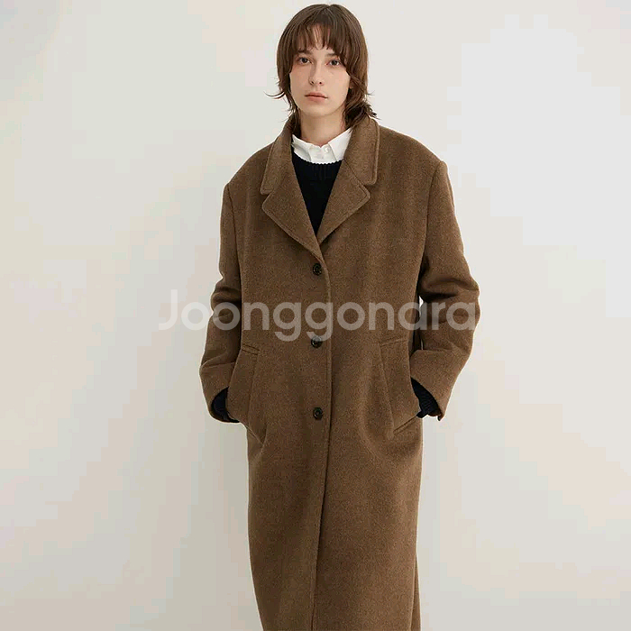 스텝어라운드 메리노 울100 코트--1