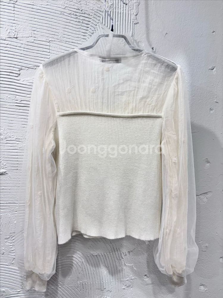 (11/9업뎃) 에고이스트 아이보리 쉬폰소매 니트--6