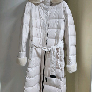 산드로 밍크퍼 구스 롱패딩