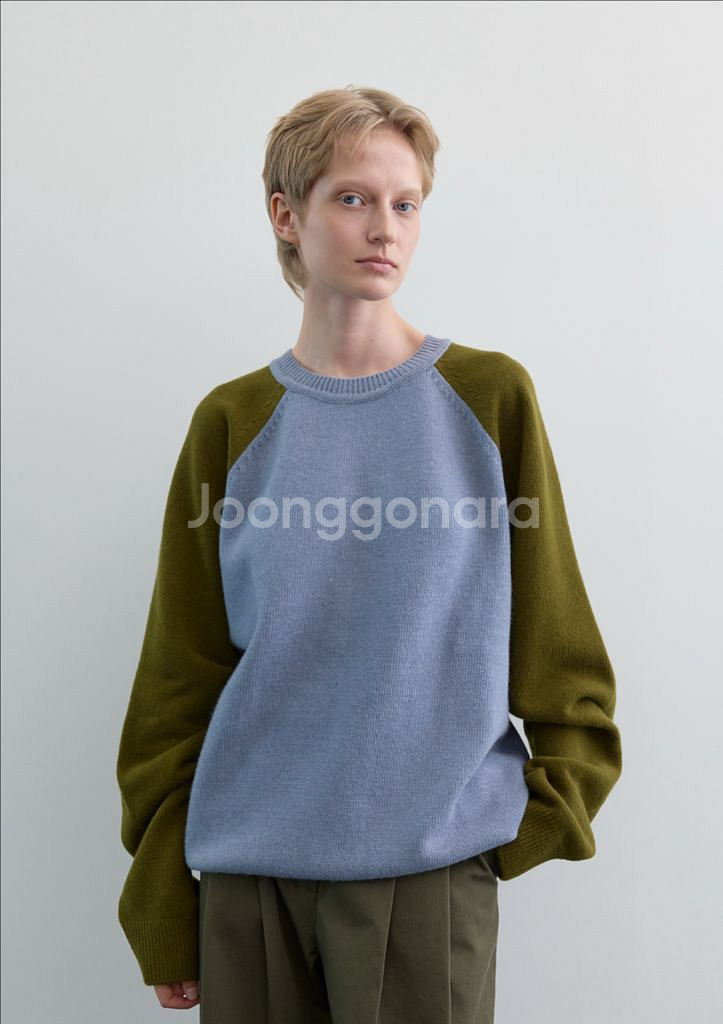 문달 ted 테드 레글런 니트 - 카키 / M--5