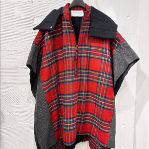 (11/9업뎃) 페퍼윤윤 아노락 체크 케이프