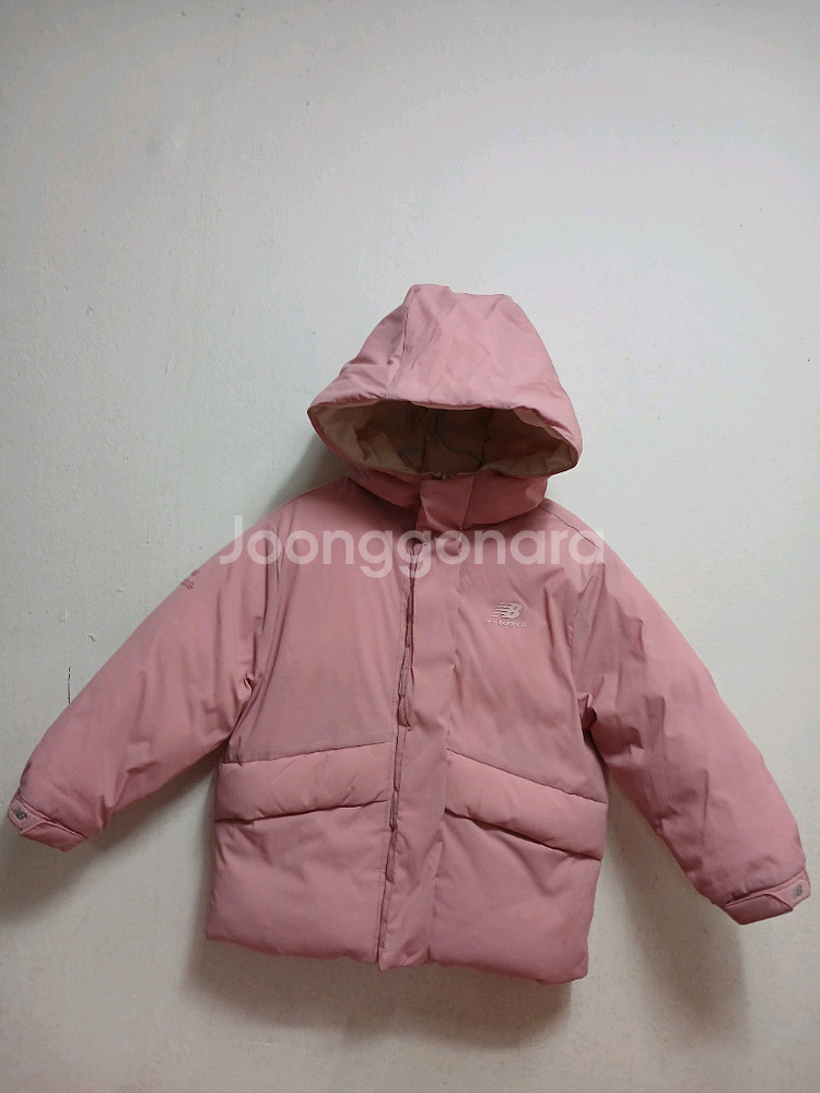 뉴발란스 키즈 양면 리버시블 패딩 구스점퍼 사이즈 120--0