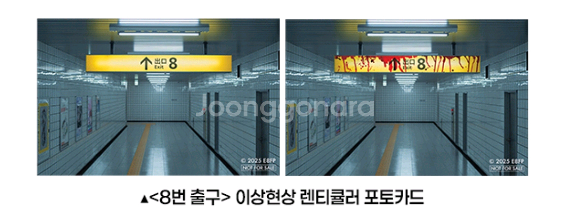 8번출구 포토카드 렌티큘러 씨네큐 4주차 특전 굿즈--0