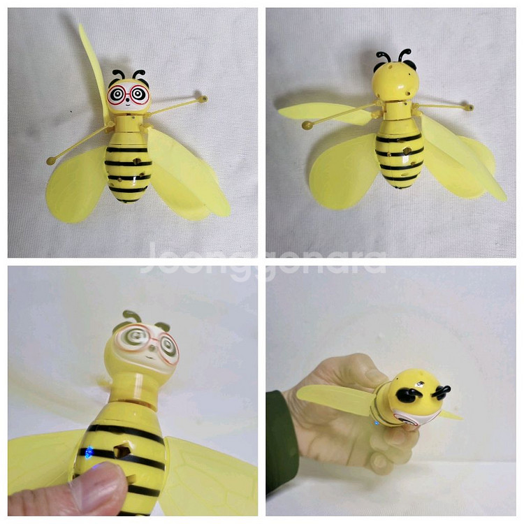 꿀벌 센서감지 손으로 날리는 미니 실내용 드론--0