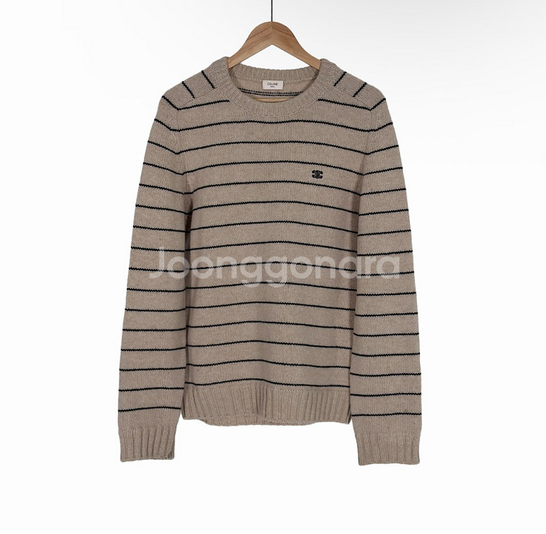 [M] 셀린느 24fw 남성 울 트리오페 트리옹프 스트라이프 니트 스웨터--0