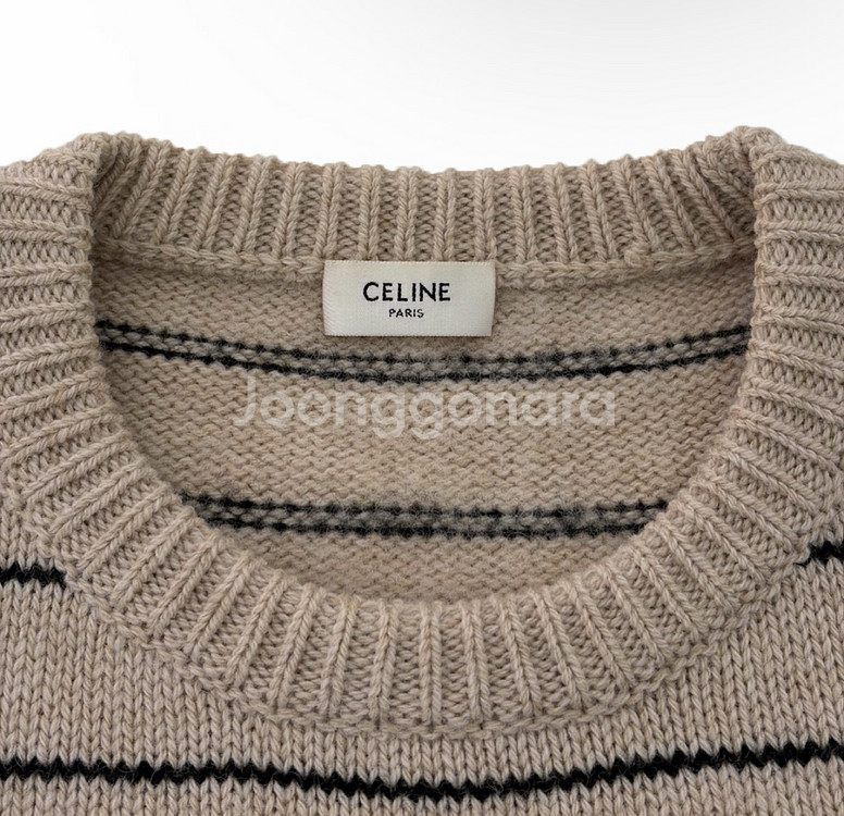 [M] 셀린느 24fw 남성 울 트리오페 트리옹프 스트라이프 니트 스웨터--3