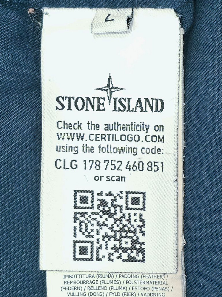 스톤아일랜드 크링클랩스 패딩 점퍼 L(100size) 16F--6