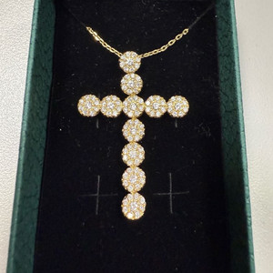 14k 골드 십자가 펜던트 이미지