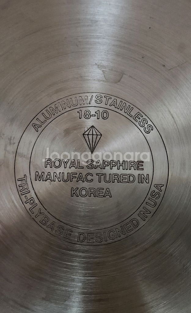 tri playbase 스테인레스팬 35cm(한국에서 제조된 왕실사파이어--5