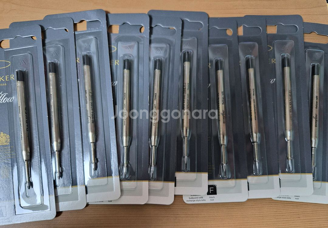 파카 수성펜 리필심 M 블랙 8개, 볼펜 리필심 10개 일괄--3
