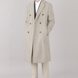 리버클래시 울100 롱코트(그레이베이지/사이즈100)