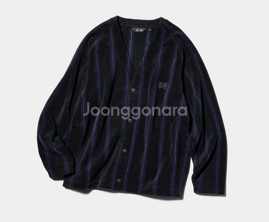 [L] 유니클로 니들스 가디건 블랙 새상품 팔아요--0