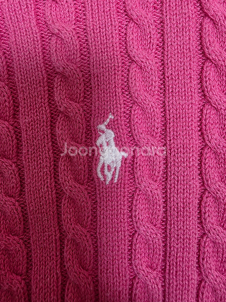 폴로 랄프로렌 키즈 케이블 니트 가디건 3T--2