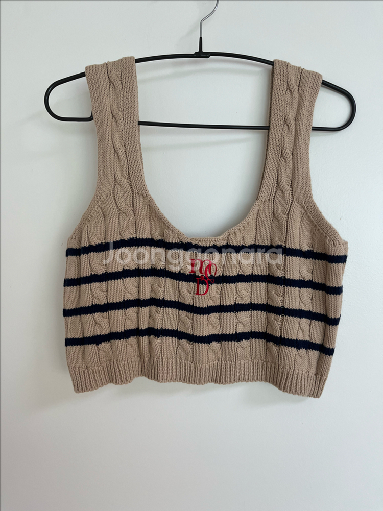 마르디메크르디 큐드로이 니트 뷔스티에--0