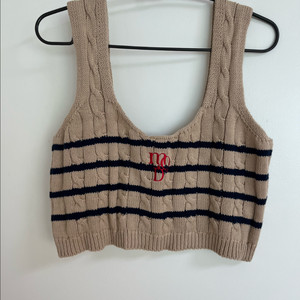 마르디메크르디 큐드로이 니트 뷔스티에