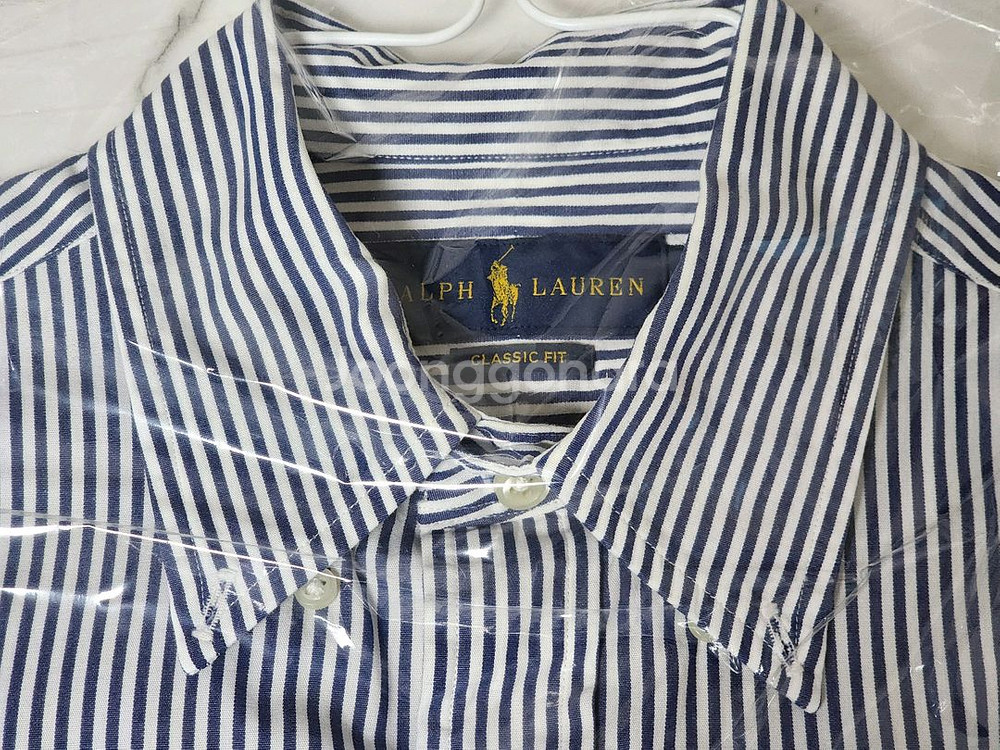 폴로 랄프로렌 스트라이프 셔츠 클래식핏 S(실착X/드라이클리닝O)--1