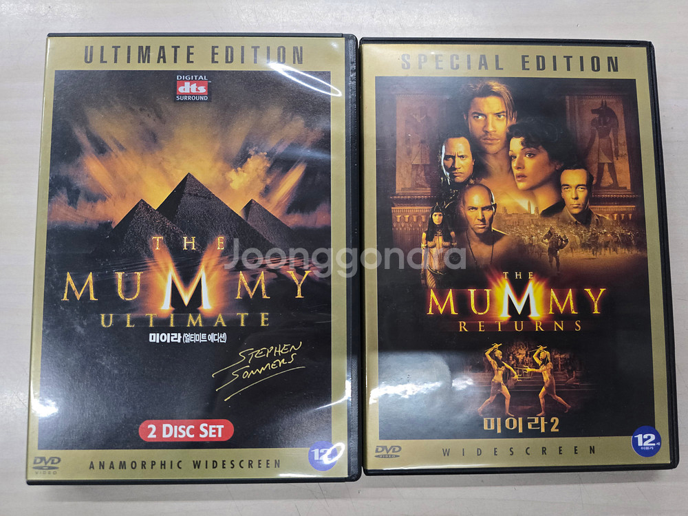 [DVD] 액션외국영화 "미이라1,2 얼티미트 에디션 박스세트" 판매합니다.--4