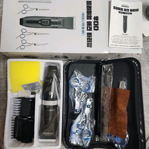 [새제품] 프리미엄 애견 바리깡 가위 세트