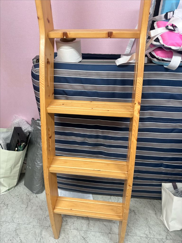 원목 4단 선반장 이미지