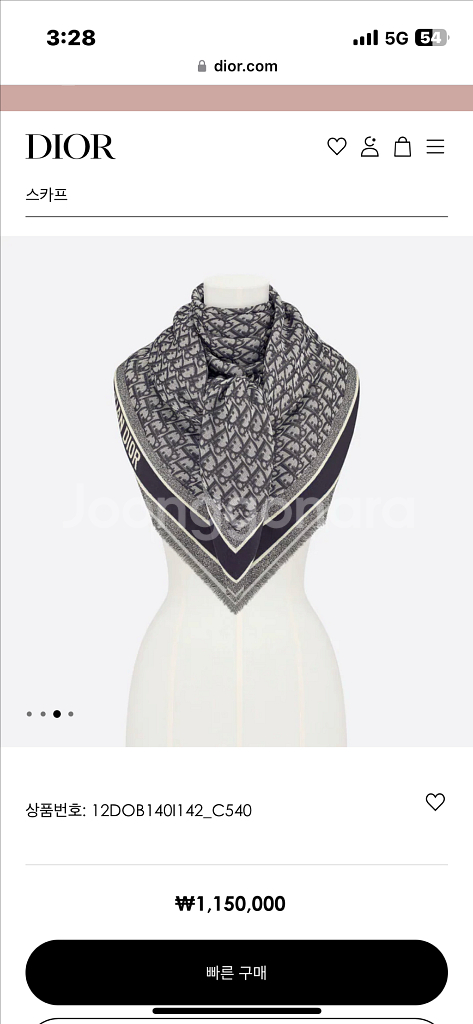 디올 스카프--1