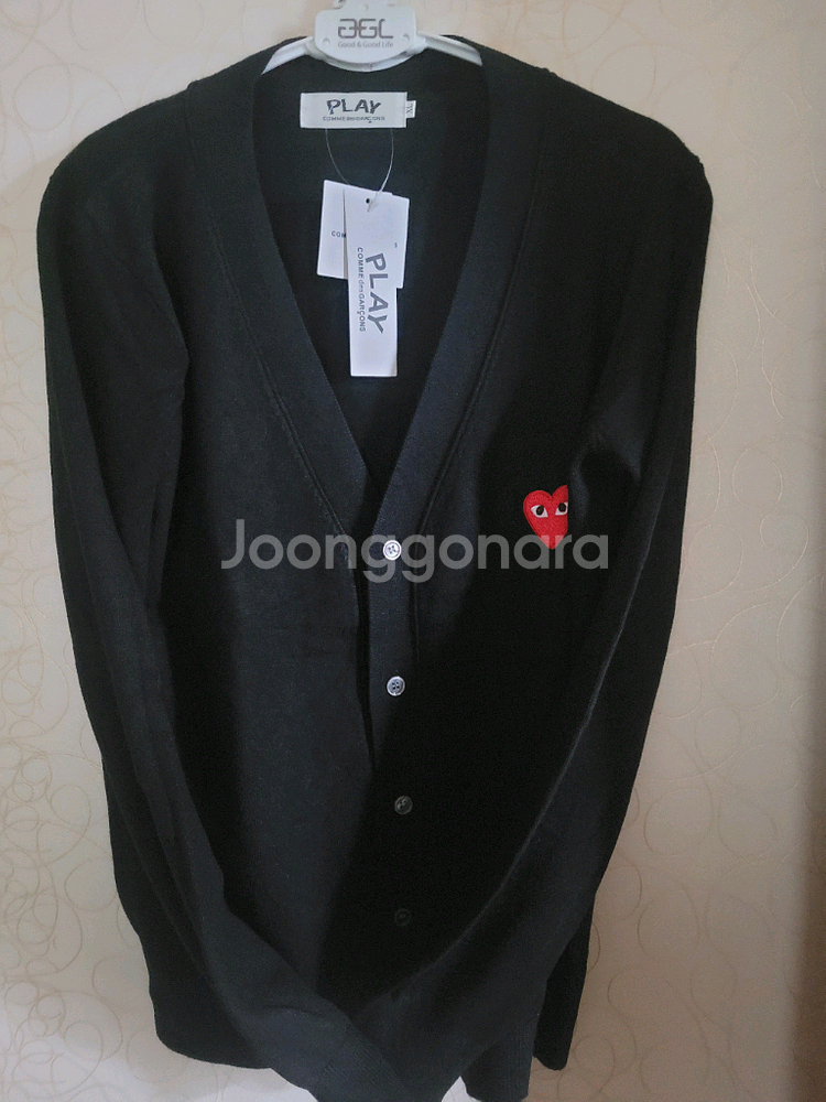 꼼데가르송 플레이 하트 여성가디건--0