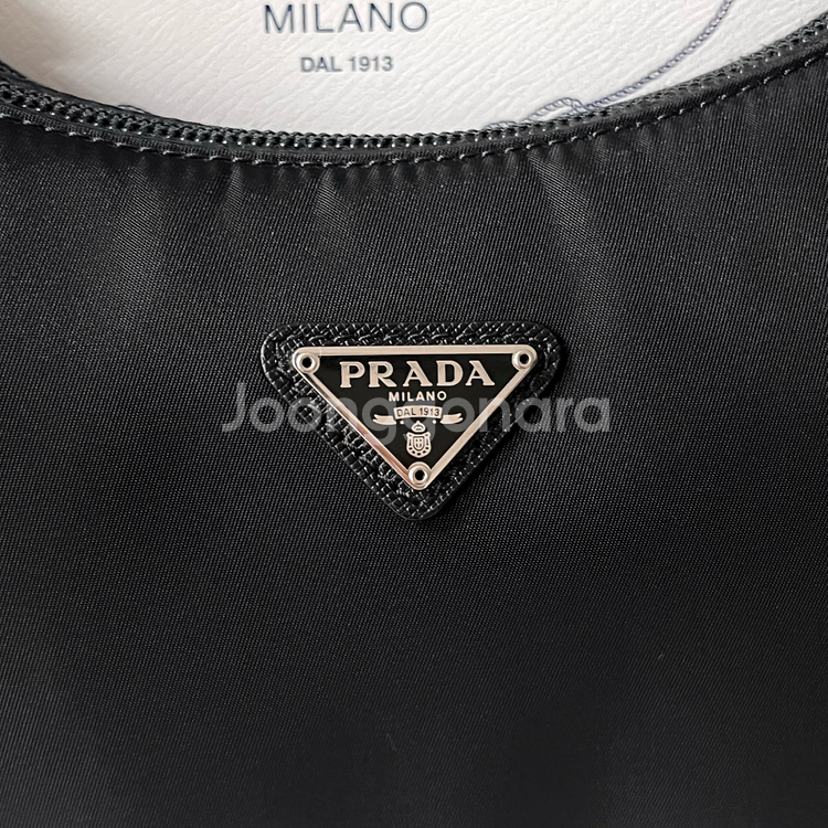[S급/풀박스] 프라다 2000 리에디션 테수토 호보백 가방 블랙--5