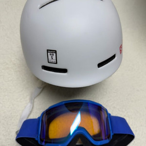 아동용 스노우보드 헬멧+고글 세트