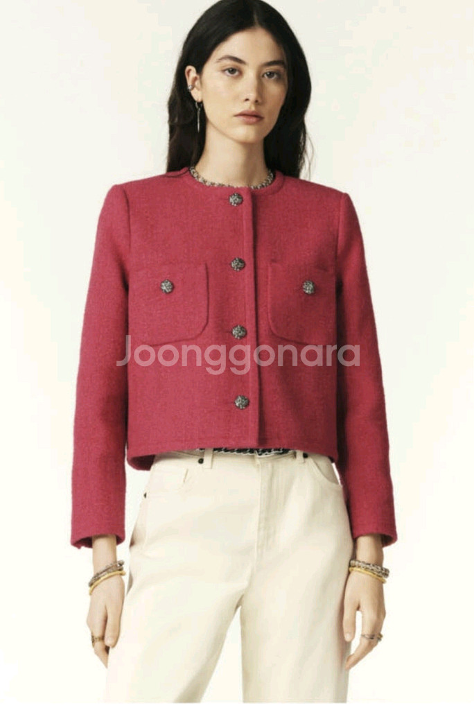 프랑스 BA&SH 바쉬 MEREDITH 트위드 자켓 노윤서 착용--2