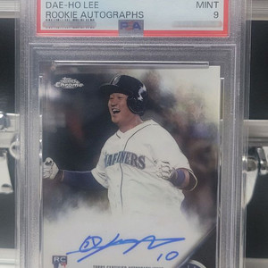 psa 이대호 오토 야구 등급 카드