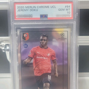 psa10 도쿠 루키RC UCL 축구 등급 카드