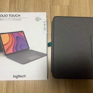 로지텍 폴리오 터치 키보드 케이스 아이패드 에어 4/5용 S급
