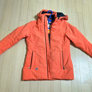 데상트 스키복세트 상하의 S 오렌지 네이비