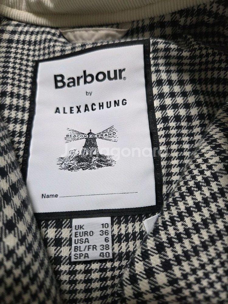 바버 보니 퀼팅 자켓 uk10--5