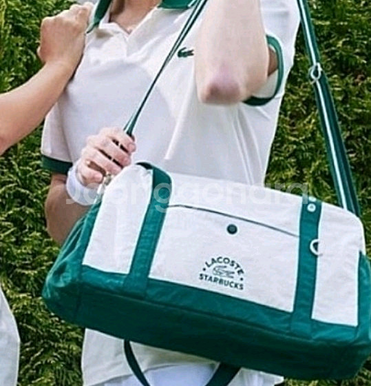 스타벅스 라코스테 멀티플백 그린 가방 프리퀀시 보스턴백 더플백--0