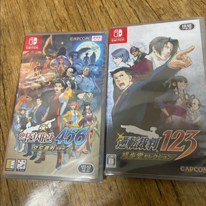 닌텐도 스위치 역전재판 2종 미개봉 핀매합니다