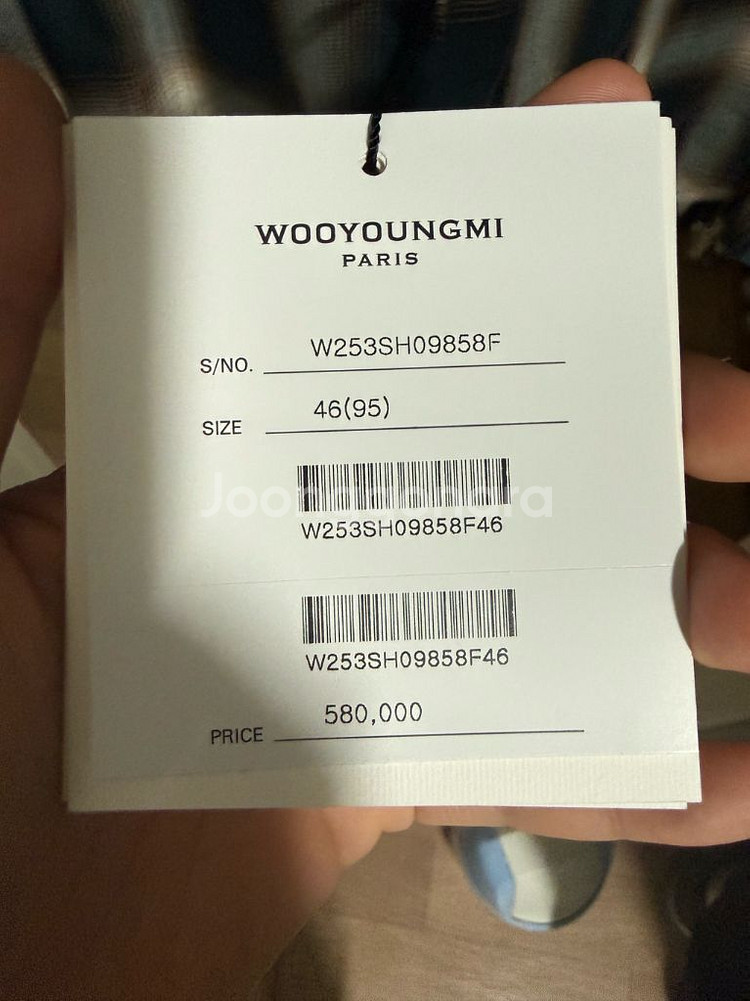 우영미 25FW 체크 셔츠(마지막 가격인하)--5