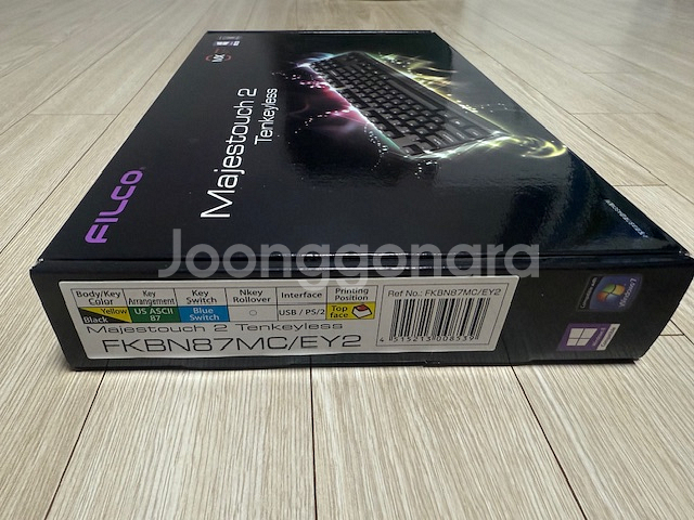 기계식키보드 필코 마제스터치2 옐로우블랙 텐키리스 청축 판매--0