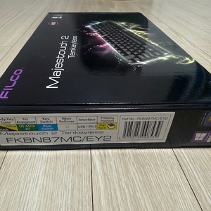 기계식키보드 필코 마제스터치2 옐로우블랙 텐키리스 청축 판매