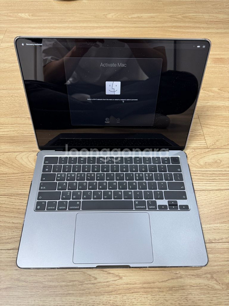 애플 맥북에어 m2 512/8기가 배터리 100%--1