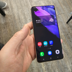 갤럭시 S21플러스 바이올렛 무잔상