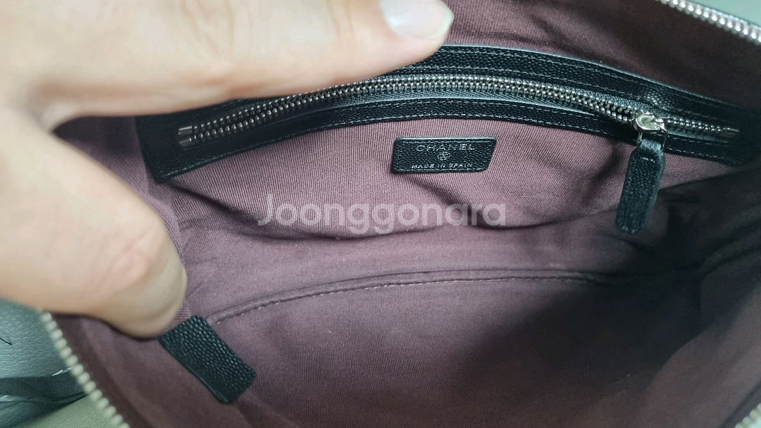 샤넬 뉴미디움 케비어 클러치--7