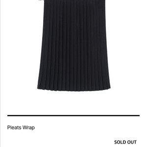 유노이아 플리츠 랩 스커트
