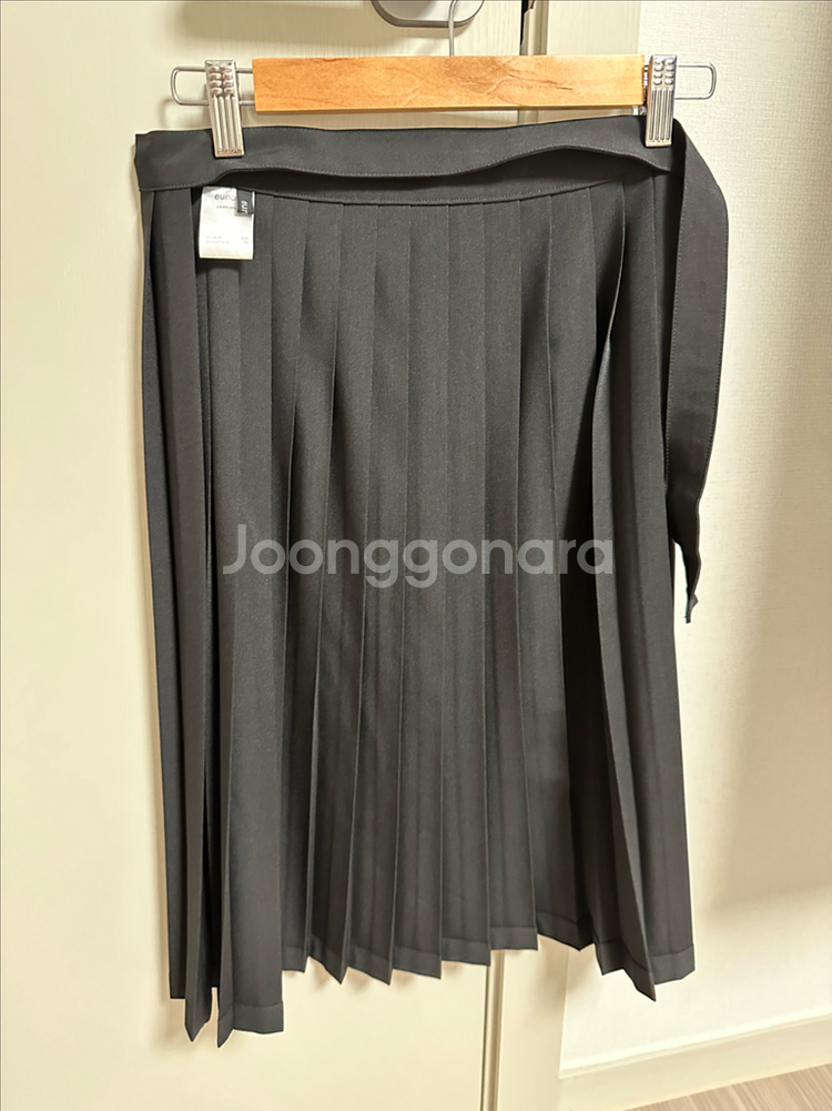 유노이아 플리츠 랩 스커트--5