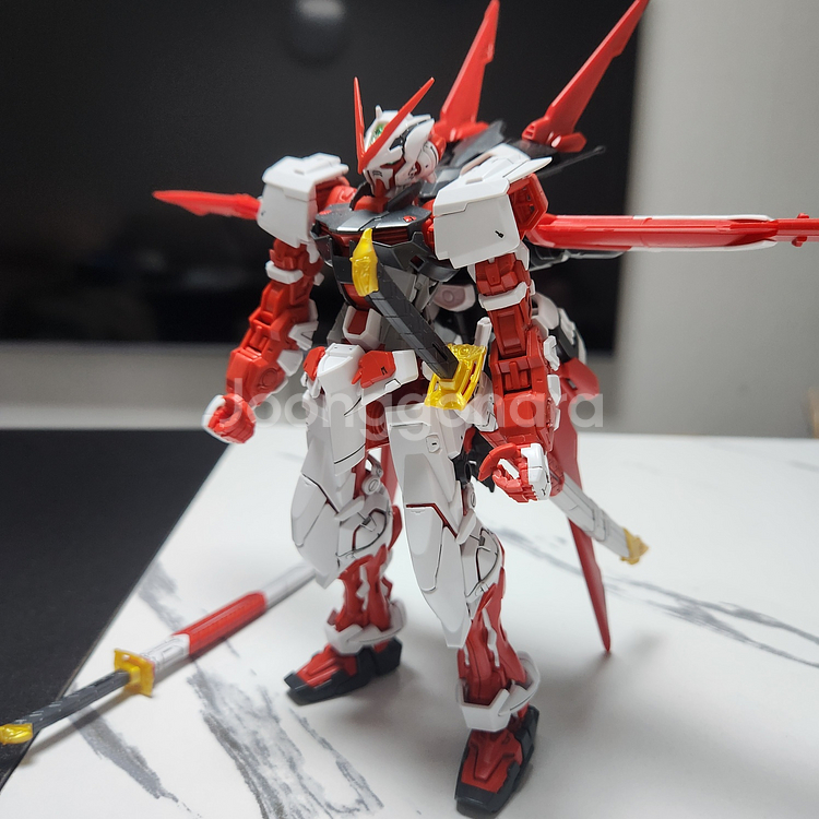 MG 아스트레이 레드프레임 카이 + 플라이트 유닛, 습식데칼--1