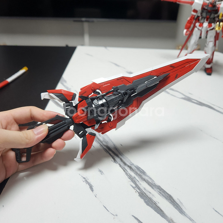 MG 아스트레이 레드프레임 카이 + 플라이트 유닛, 습식데칼--3