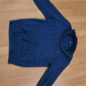 폴로 랄프로렌 코튼 스웨터 + 스트라이프 셔츠 세트