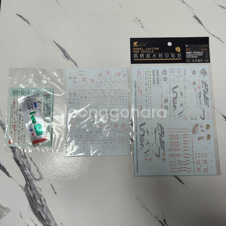 MG 아스트레이 레드프레임 카이 + 플라이트 유닛, 습식데칼--6