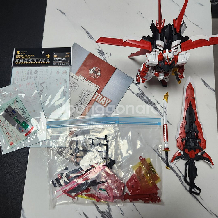 MG 아스트레이 레드프레임 카이 + 플라이트 유닛, 습식데칼--8