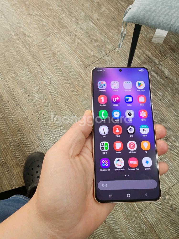 갤럭시 S21플러스 바이올렛 무잔상--1